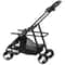 Black Pet Stroller Folding For Travel Detachable Carrier Swivel Front Wheels 14