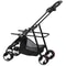 Black Pet Stroller Folding For Travel Detachable Carrier Swivel Front Wheels 14