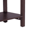 Slim End Table For Living Room Open End Table Narrow Brown Side Table For Bedroom Small Space Stora 8