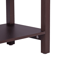 Slim End Table For Living Room Open End Table Narrow Brown Side Table For Bedroom Small Space Stora 8