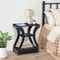 Black 3 Tier End Table With USB Charging Station Storage Shelf For Living Room Stylish And Function 1