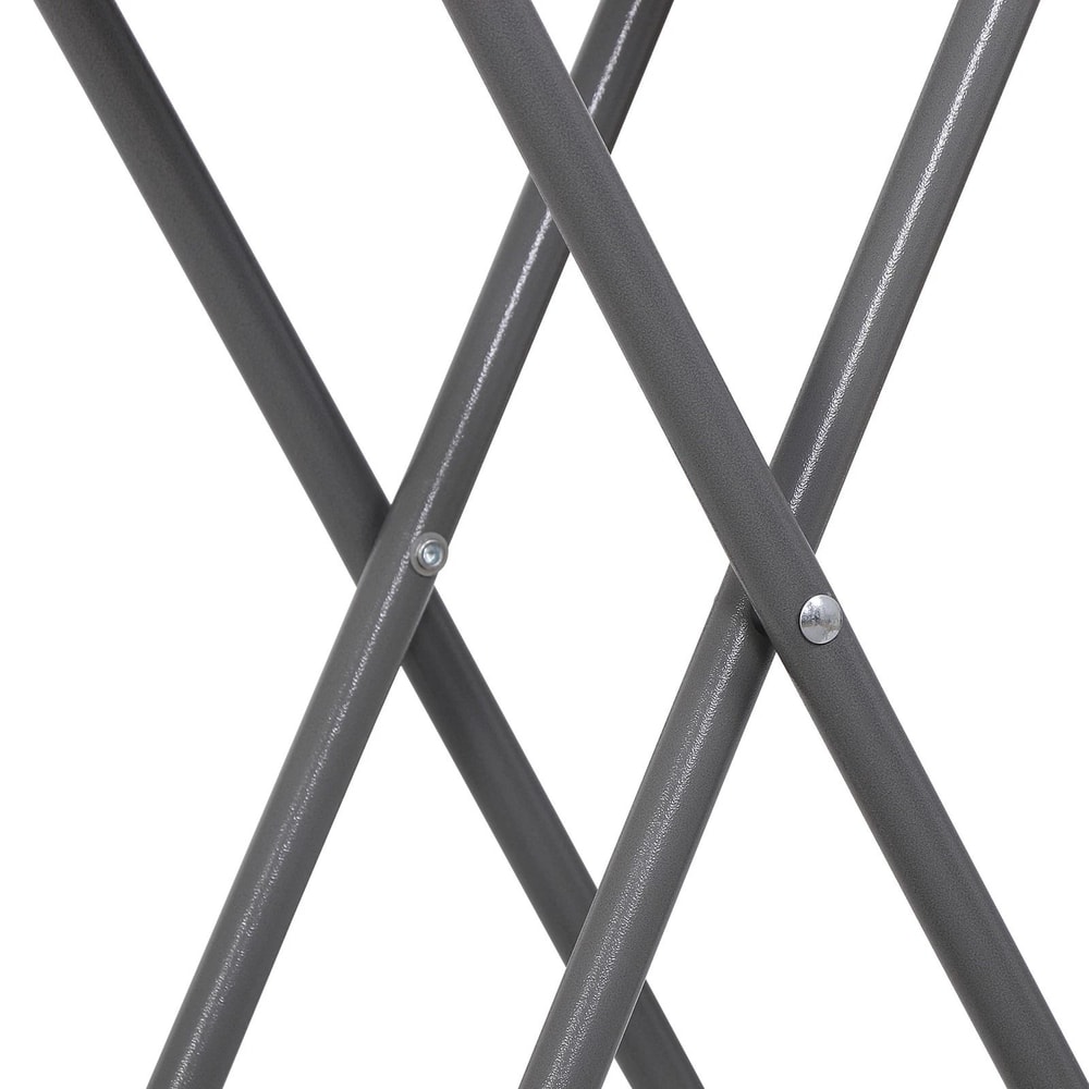 White Adjustable Folding Laptop Table TV Tray Writing Table Card Table Compact Foldable And Conven 4