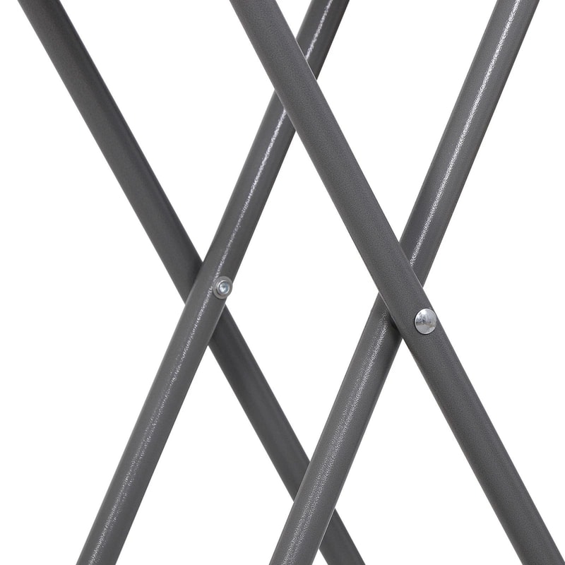 White Adjustable Folding Laptop Table TV Tray Writing Table Card Table Compact Foldable And Conven 4