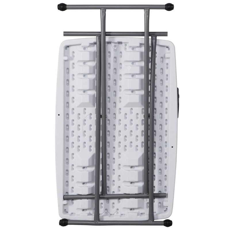 White Adjustable Folding Laptop Table TV Tray Writing Table Card Table Compact Foldable And Conven 2