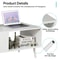 Durable Coffee Table End White Storage Stand Living Room Open Storage Shelf Perfect For Organizing 4