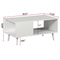 Durable Coffee Table End White Storage Stand Living Room Open Storage Shelf Perfect For Organizing 7