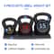 Fitness Strength Kettlebell Set With Storage Rack Perfect For Home Workouts 8