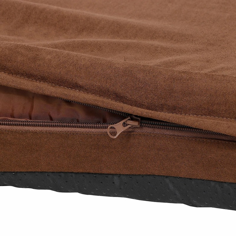 Durable Denim Memory Foam Dog Bed Waterproof Washable Case Blue Pet Bed With Orthopedic Support 2