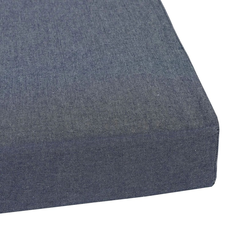 Durable Denim Memory Foam Dog Bed Waterproof Washable Case Blue Pet Bed With Orthopedic Support 4