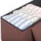 Folding Storage Bench Footrest Stool Toy Chest For Living Room Brown 4