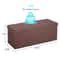 Folding Storage Bench Footrest Stool Toy Chest For Living Room Brown 6