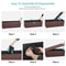 Folding Storage Bench Footrest Stool Toy Chest For Living Room Brown 7