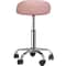 Hydraulic Saddle Rolling Chair Adjustable Salon Stool Tattoo Facial Massage Pink 3