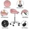 Hydraulic Saddle Rolling Chair Adjustable Salon Stool Tattoo Facial Massage Pink 5