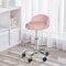 Hydraulic Saddle Rolling Chair Adjustable Salon Stool Tattoo Facial Massage Pink 1