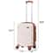 White High Quality CarryOn Suitcase Expandable Luggage With Spinner Wheels Travel Essentials 8