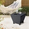 Indoor Wicker Side End Table With Storage Trapezium Container Garden MultiFunctional Design For You 0