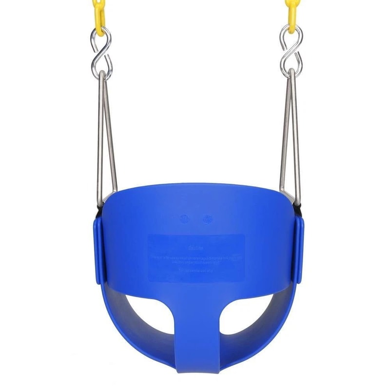Toddler Seat Blue Set Full Bucket Swing Playground Outdoor Play Fun Toys 6