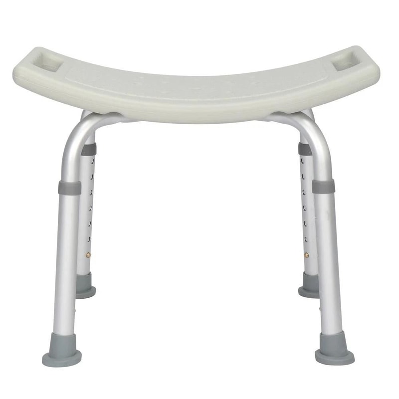 Adjustable Grey Bath Shower Chair Medical Bench For Bathtub 7 Height Stool Seat 9