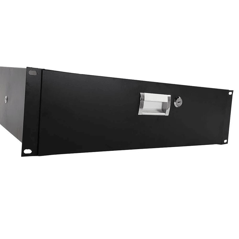 Rack Road Case Equipment Deep Drawer Locking Black Rack Mount DJ For Reliable Equipment Protection 1