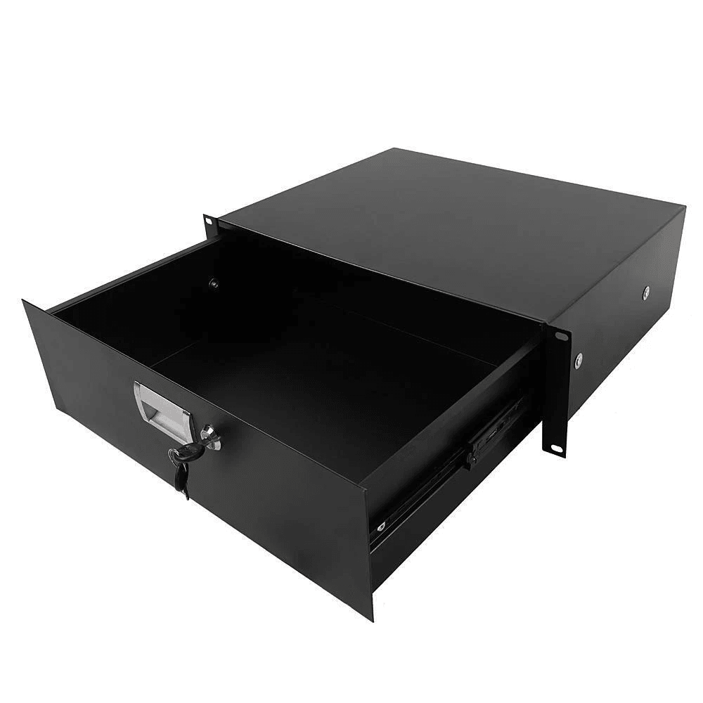 Rack Road Case Equipment Deep Drawer Locking Black Rack Mount DJ For Reliable Equipment Protection 5