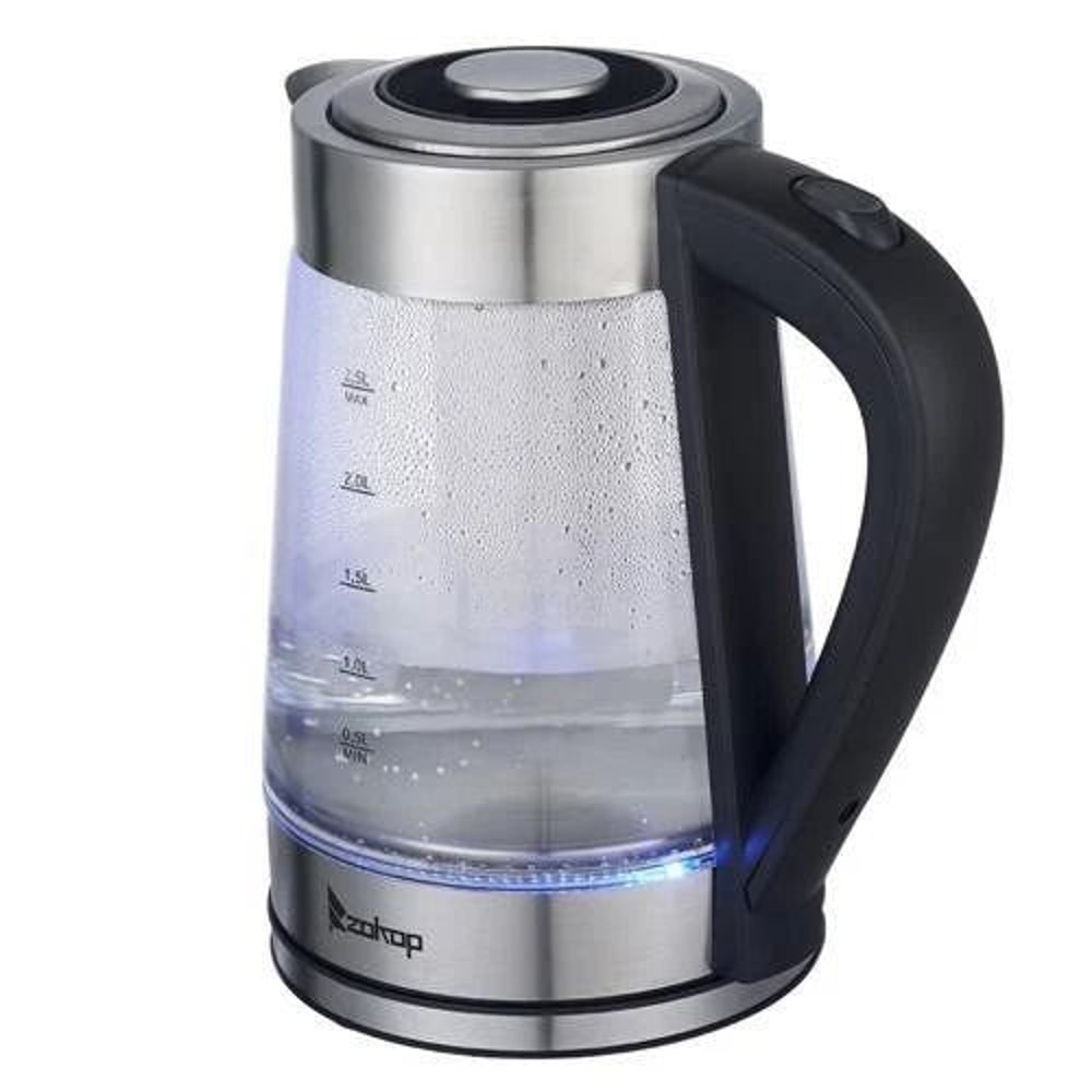Durable Heating Electric Glass Hot Water Kettle Home Kitchen Essential 11