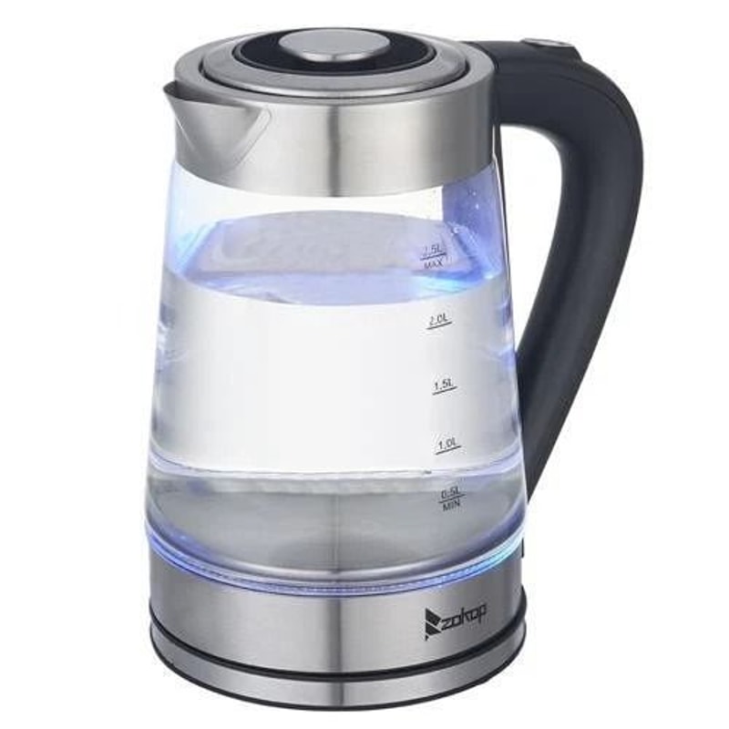 Durable Heating Electric Glass Hot Water Kettle Home Kitchen Essential 2