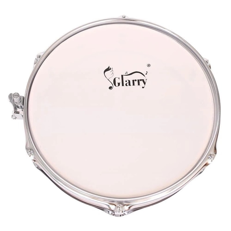 Glarry Tiger Stripes Snare Drum With Drumstick Strap For Student Musicians Great For Practice And P 3