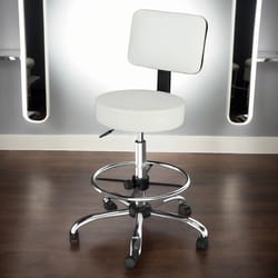 adjustable rolling garage stool, office stool for work shop, mechanic work seat for garage, comfortable rolling seat