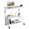Hospital Bed Table With Holder Adjustable Overbed Rolling Laptop Desk Stand Ideal For Home Medica 7