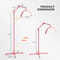 Adjustable Brightness Floor Lamp Half Moon Light Lash Lamp Phone Holder New 1
