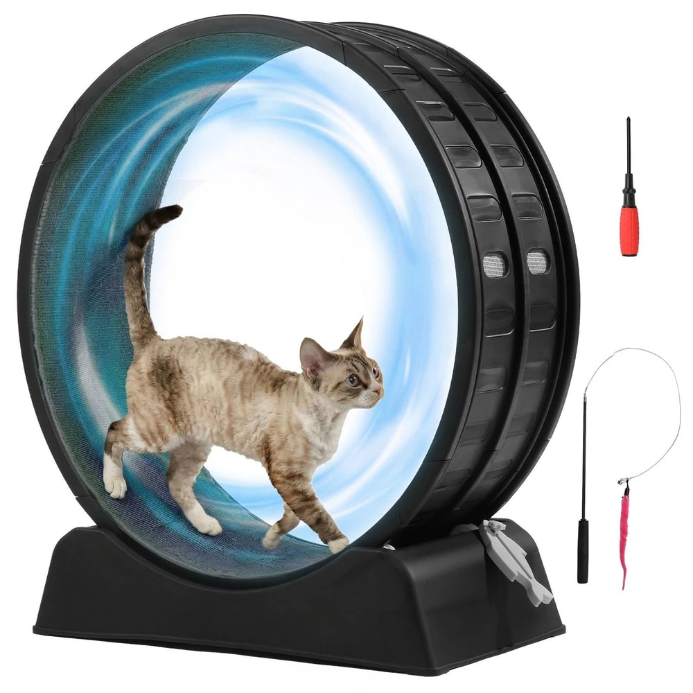 Safety Cat Treadmill Cat Exercise Wheel For Indoor Cats Running Wheel For Active Feline Playtime 10