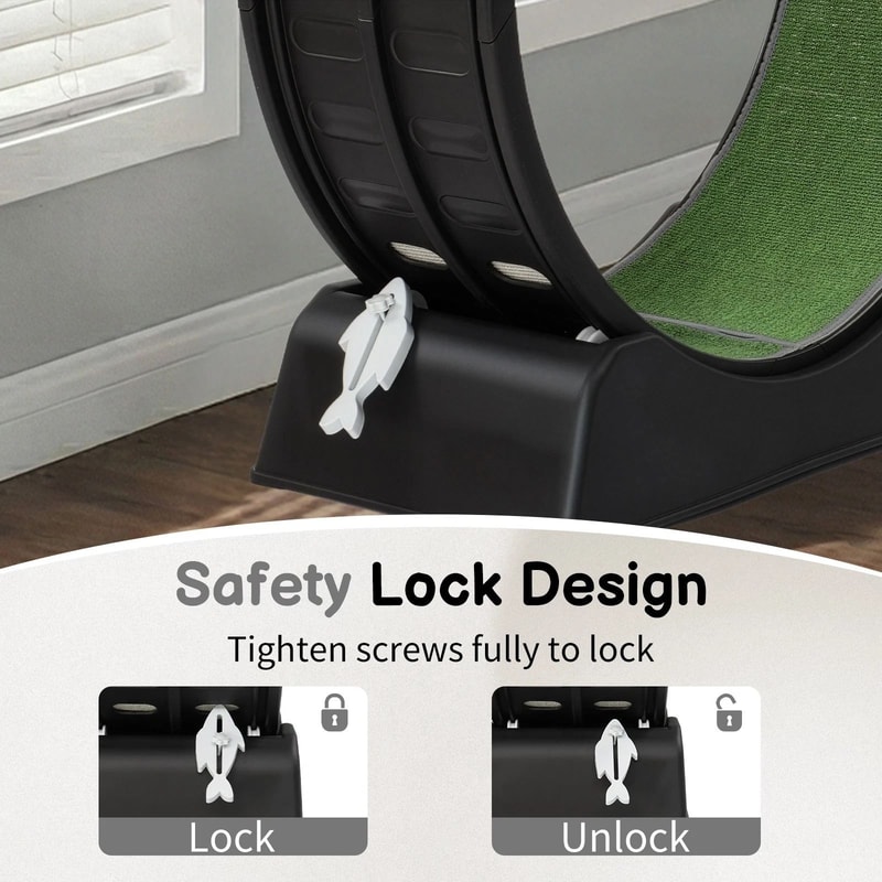 Safety Cat Treadmill Cat Exercise Wheel For Indoor Cats Running Wheel For Active Feline Playtime 5