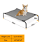 Raised Pet Cot For Indoor Outdoor Use Dog Bed Elevated Durable Steel Frame Comfortable And Support 7