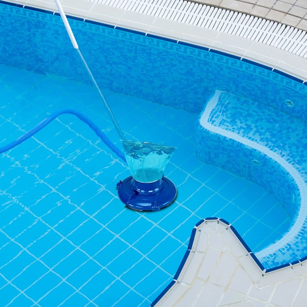 Portable Handheld Vacuum Swimming Pool Cleaner Inground Round Shape For Outdoor Pools Effortless Cl 3