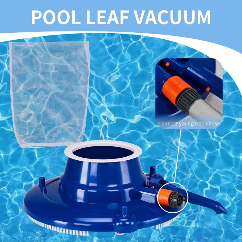 Portable Handheld Vacuum Swimming Pool Cleaner Inground Round Shape For Outdoor Pools Effortless Cl 4
