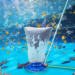 portable handheld vacuum swimming pool cleaner, inground round shape for outdoor pools, effortless cleaning