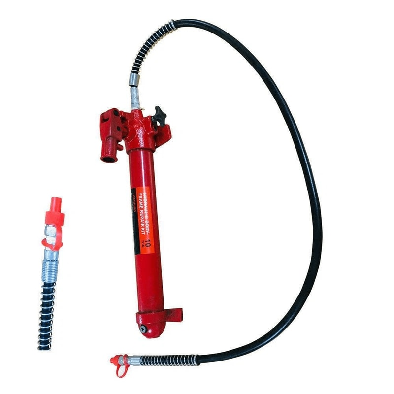 10 Ton Red Hydraulic Hand Pump Porta Power PSI HighPressure Pump 0