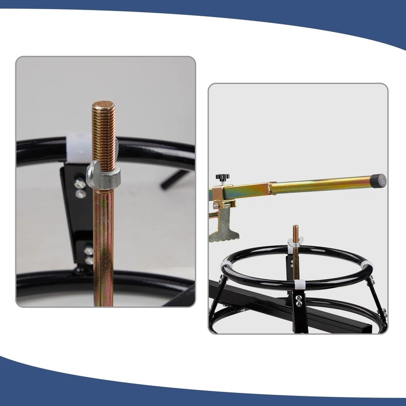 Motorcycle Tire Changing Stand With Bead Breaker Portable HeavyDuty Efficient 6