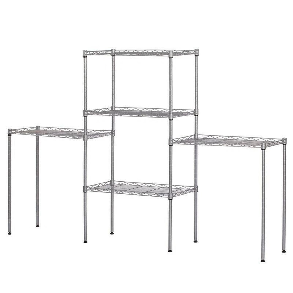 Adjustable 5 Tier Wire Shelving Rack Storage Unit For Easy Home Organization 7