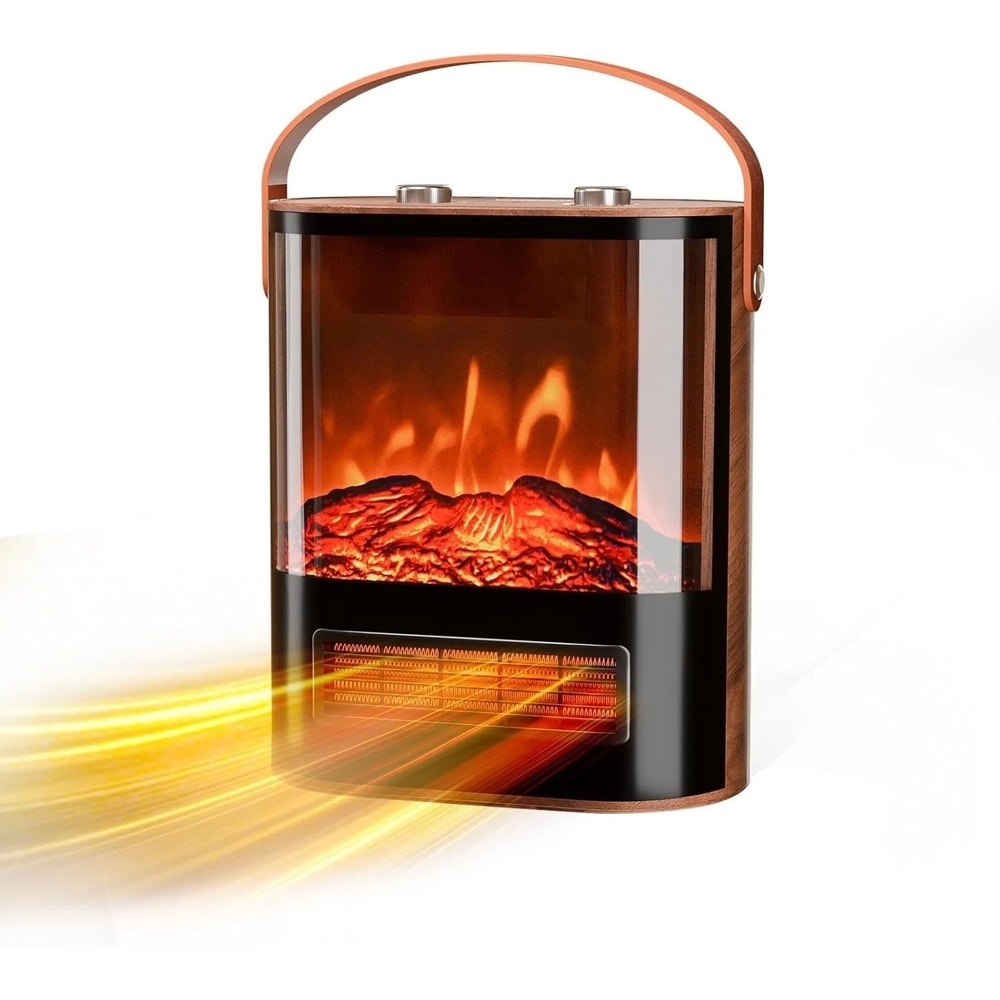 Electric Fireplace With Realistic 3D Flame Portable Space Heater For Indoor Use Cozy Warmth For Any 0