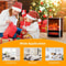 Electric Fireplace With Realistic 3D Flame Portable Space Heater For Indoor Use Cozy Warmth For Any 2