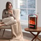 Electric Fireplace With Realistic 3D Flame Portable Space Heater For Indoor Use Cozy Warmth For Any 4