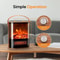 Electric Fireplace With Realistic 3D Flame Portable Space Heater For Indoor Use Cozy Warmth For Any 6