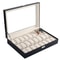 24 Slot Leather Watch Box Jewelry Organizer Large Storage Space Ideal Present For Watch Lovers 7