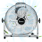 Industrial Floor Fan With High Velocity Metal Blades 1