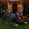 Animated Black Cat Halloween Inflatable Shakable Head Outdoor Decoration For Spooky Displays 1