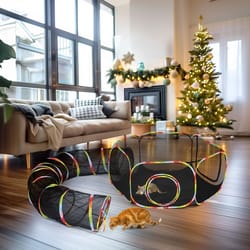 portable playpen enclosures with tunnel for rabbits, cats & dogs – ideal pet enclosure with tunnel for fun playtime