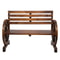 Rustic Loveseat Outdoor Wooden Garden Bench Wagon Patio Furniture For Stylish Outdoor Spaces 9