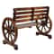 Rustic Loveseat Outdoor Wooden Garden Bench Wagon Patio Furniture For Stylish Outdoor Spaces 6